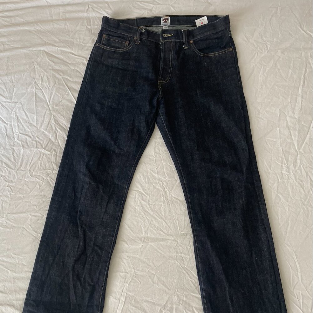 Tellason Size 35x30 Ankara Straight Leg Selvedge Jeans 16.5 oz